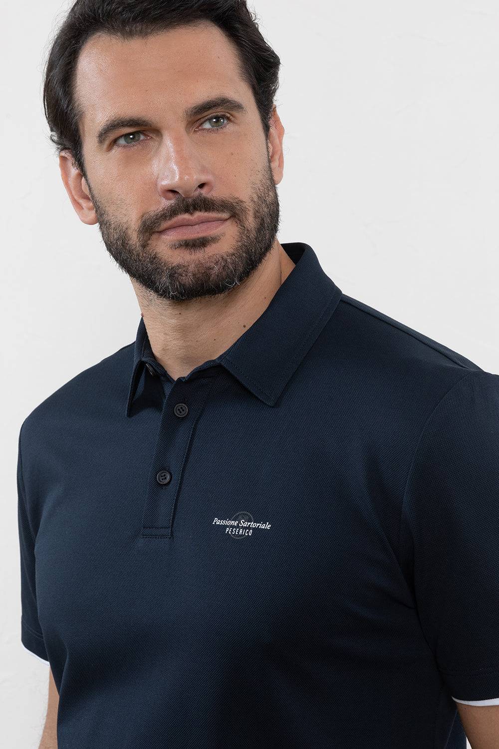 Peserico Polo in piquet di cotone Supima Grande vendita