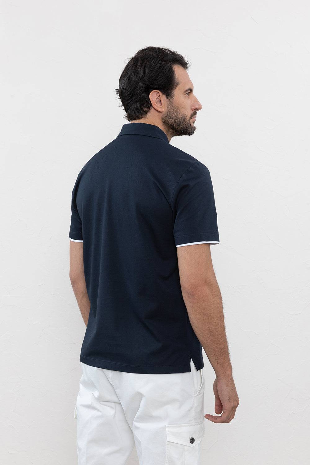 Peserico Polo in piquet di cotone Supima Grande vendita