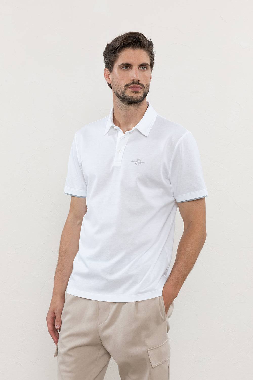 Peserico Polo in piquet di cotone Supima