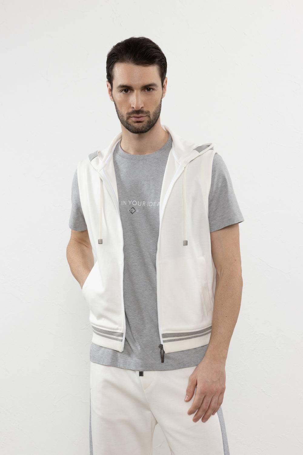 Peserico Gilet in morbido jersey di cotone Offerta per la Festa della Mamma