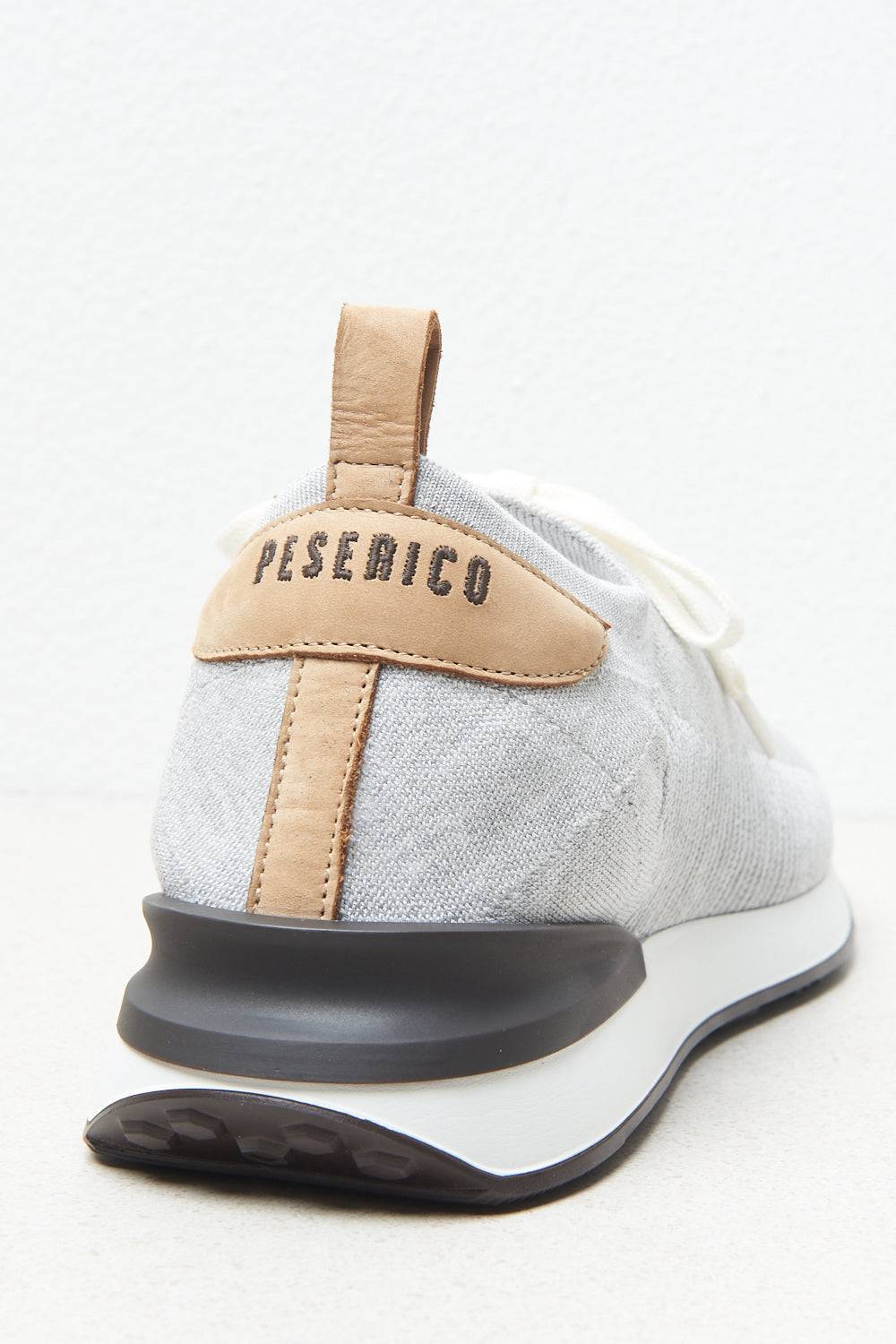 Peserico Sneaker in maglia e inserti in pelle nabuck Offerta Giorno del Papà