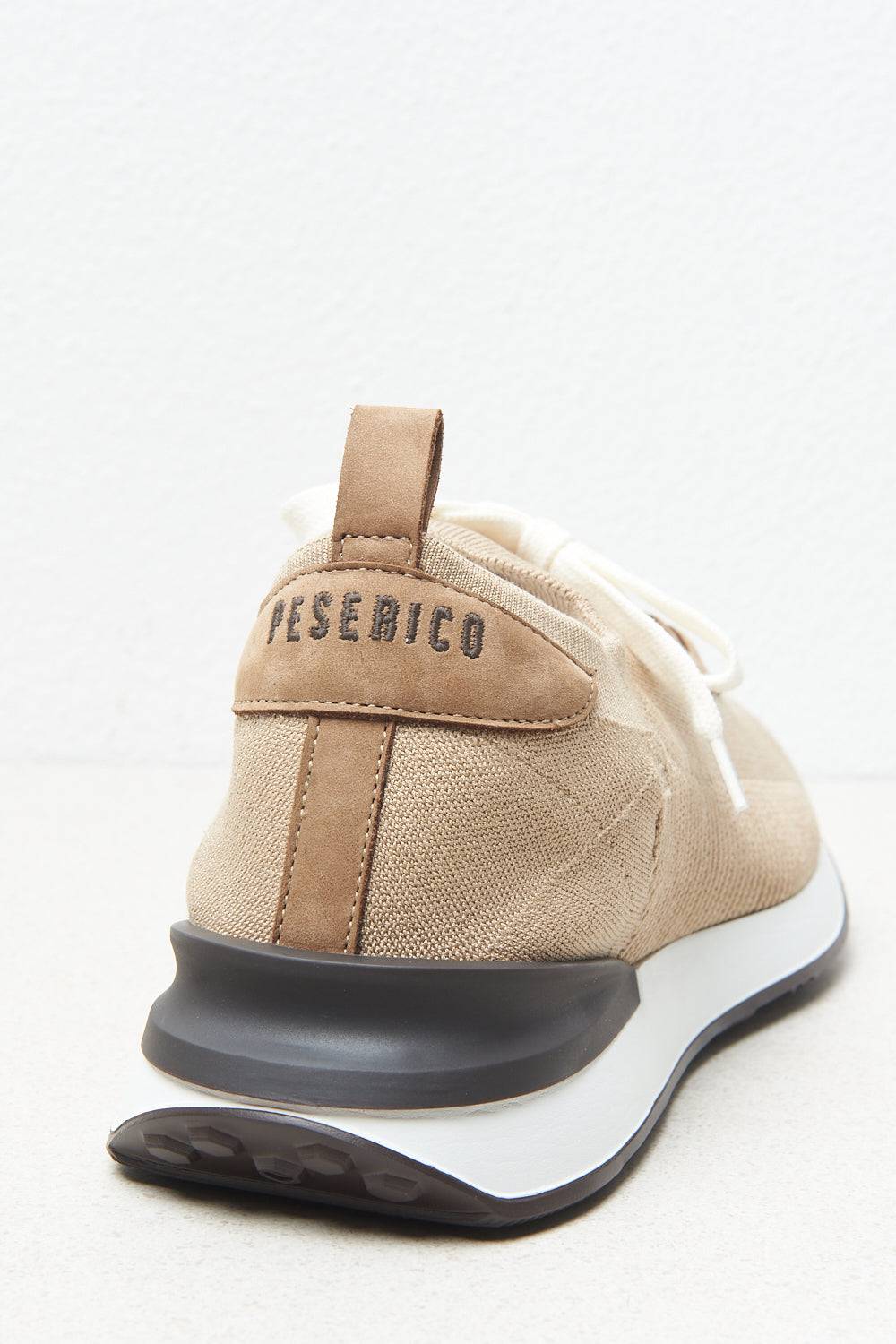 Peserico Sneaker in maglia e inserti in pelle nabuck Offerta San Valentino