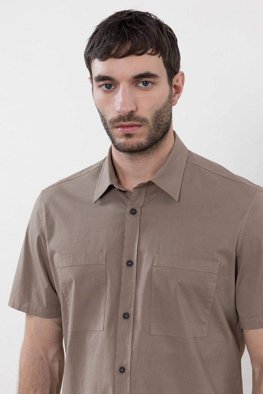 Peserico Camicia in popeline di cotone stretch Online Outlet