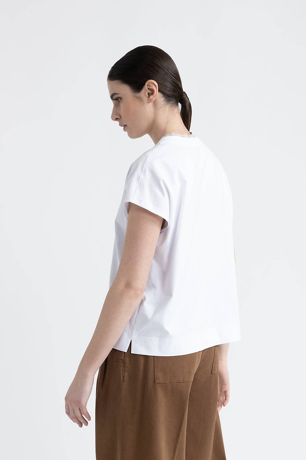 Peserico T-shirt in jersey di cotone Sconti VIP