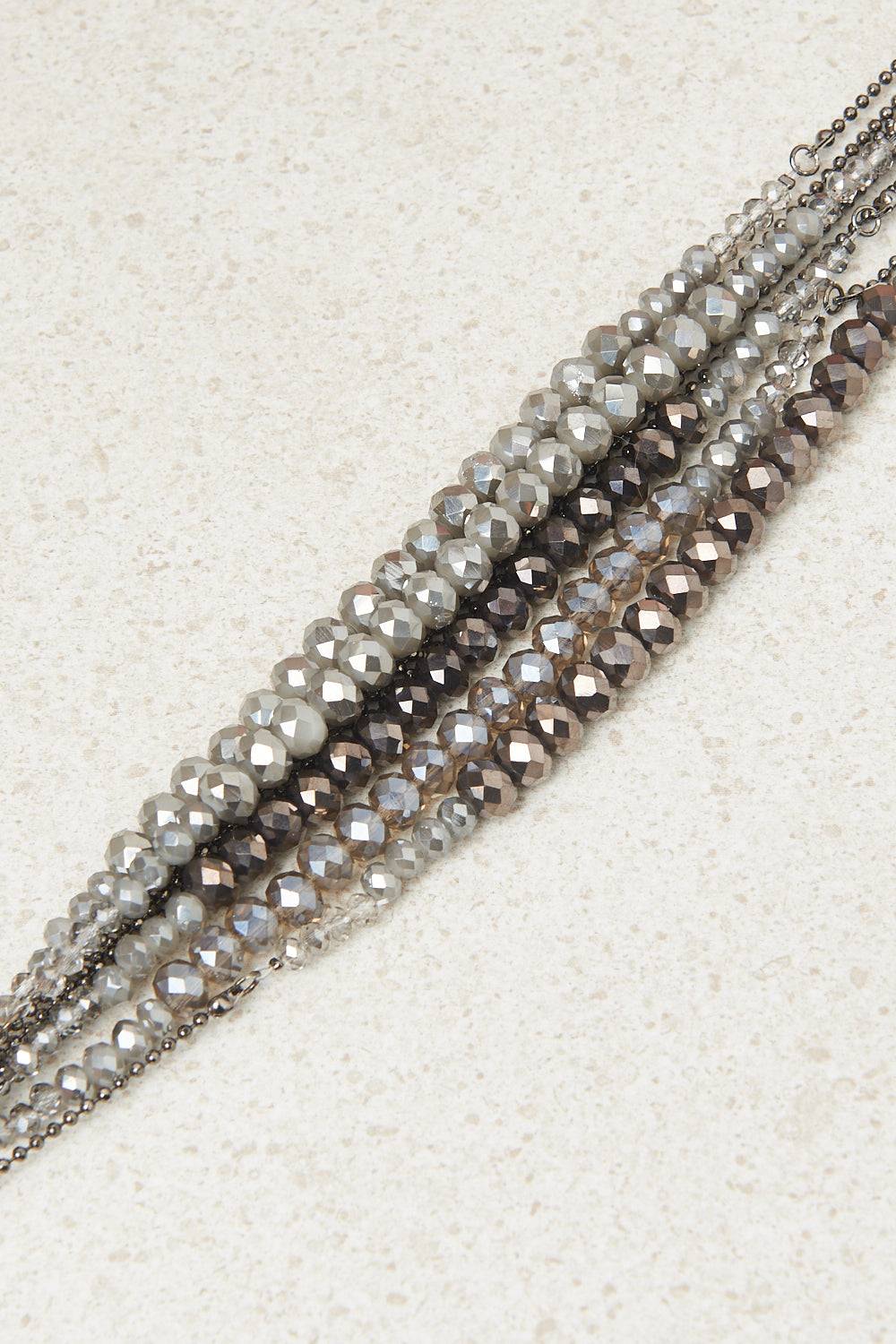 Peserico Collana cravattino con demi-cristalli e Punto Luce Rilascio limitato