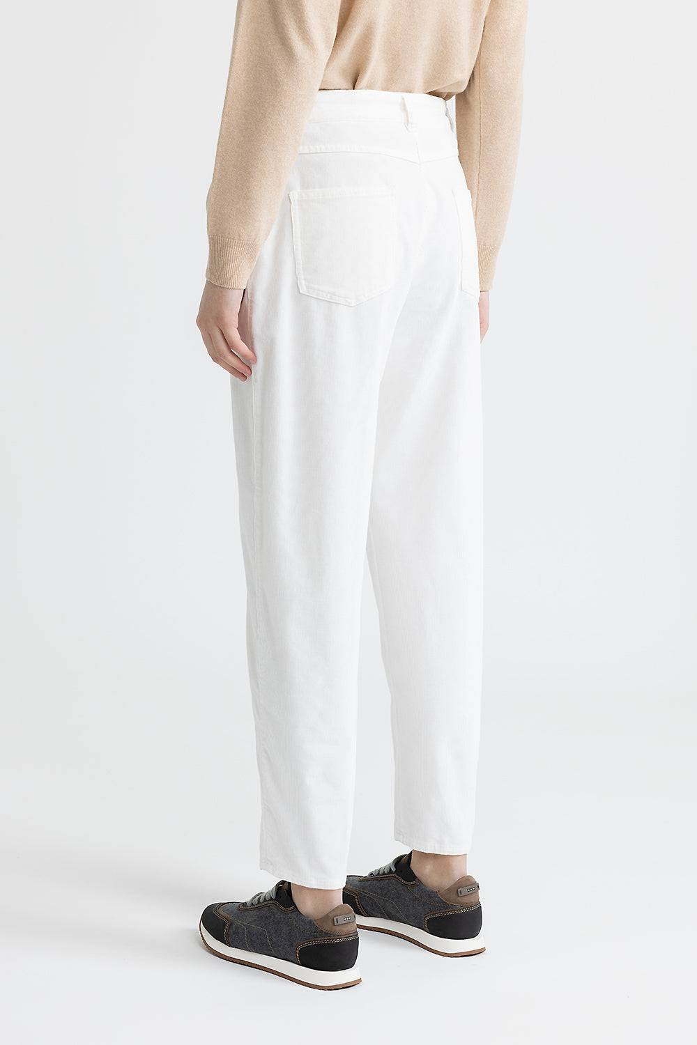 Peserico Pantalone carrot in velluto 2000 righe ACQUISTA ORA