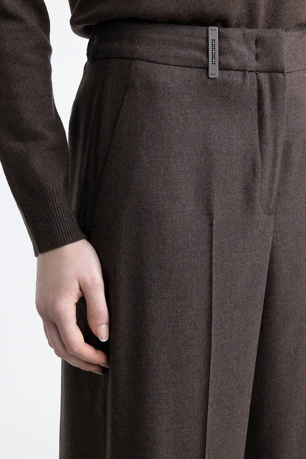Peserico Pantalone classic tailored in lana e cashmere Ultimi due giorni
