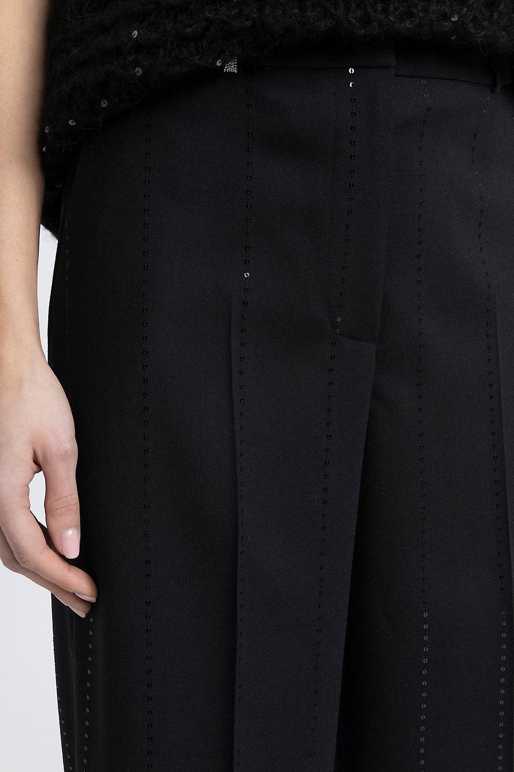 Peserico Pantalone a palazzo in lana Promozione temporanea