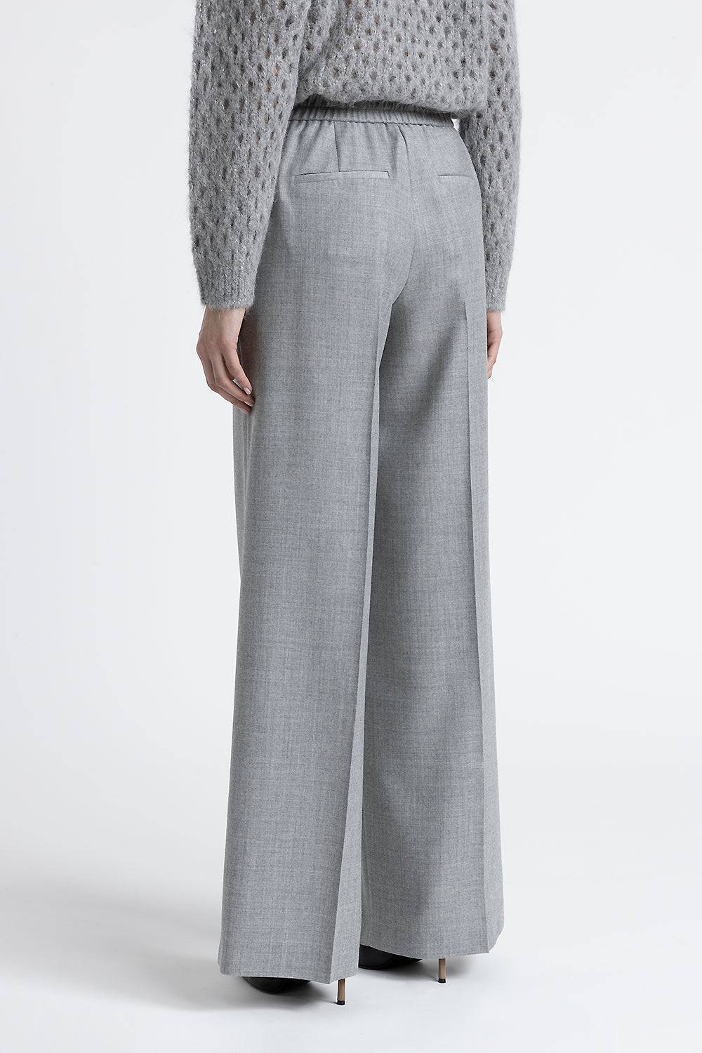Peserico Pantalone palazzo in lana lurex Fino al 60% di sconto