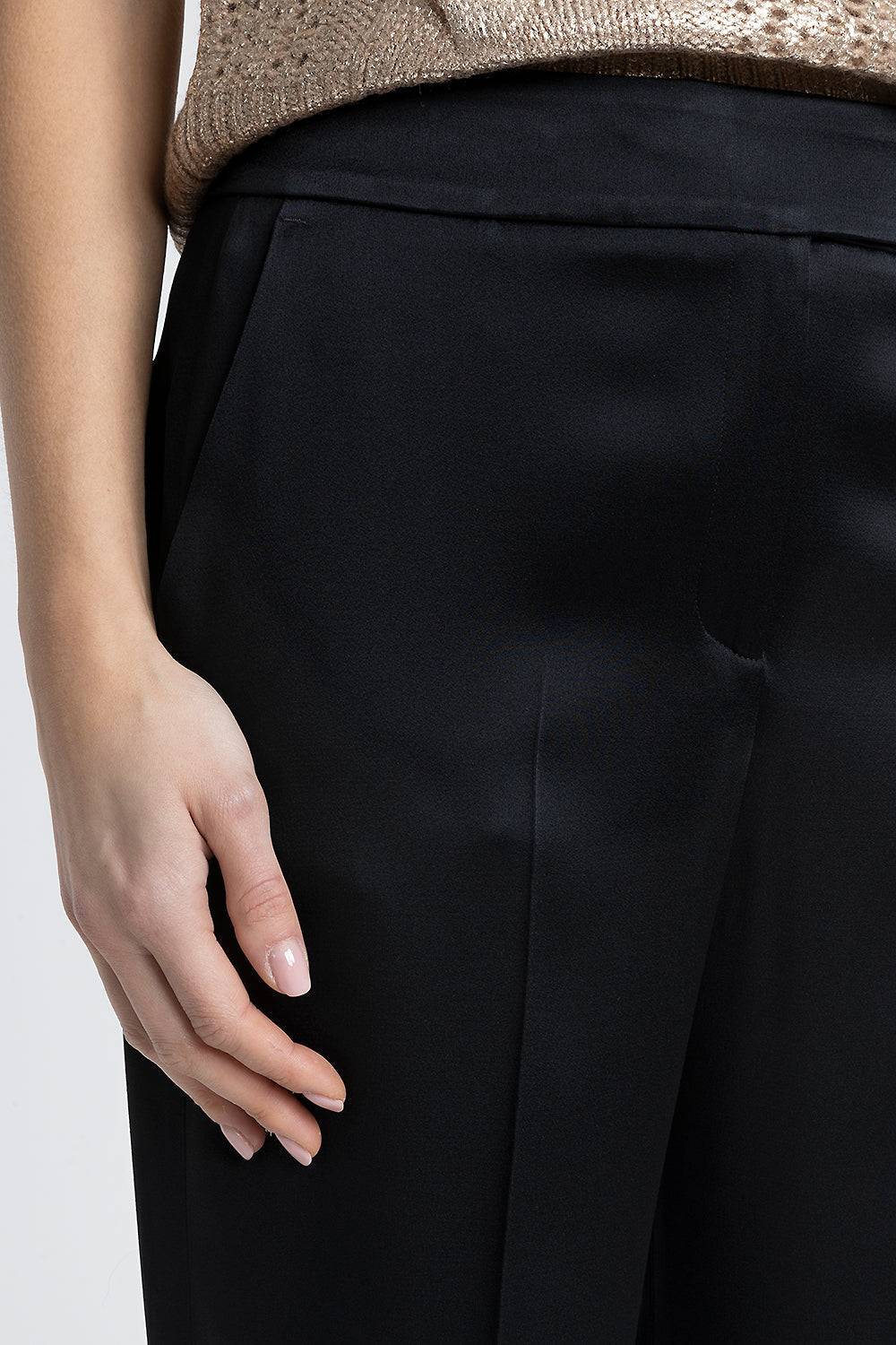 Peserico Pantalone straight satinato Fino al 65% di sconto