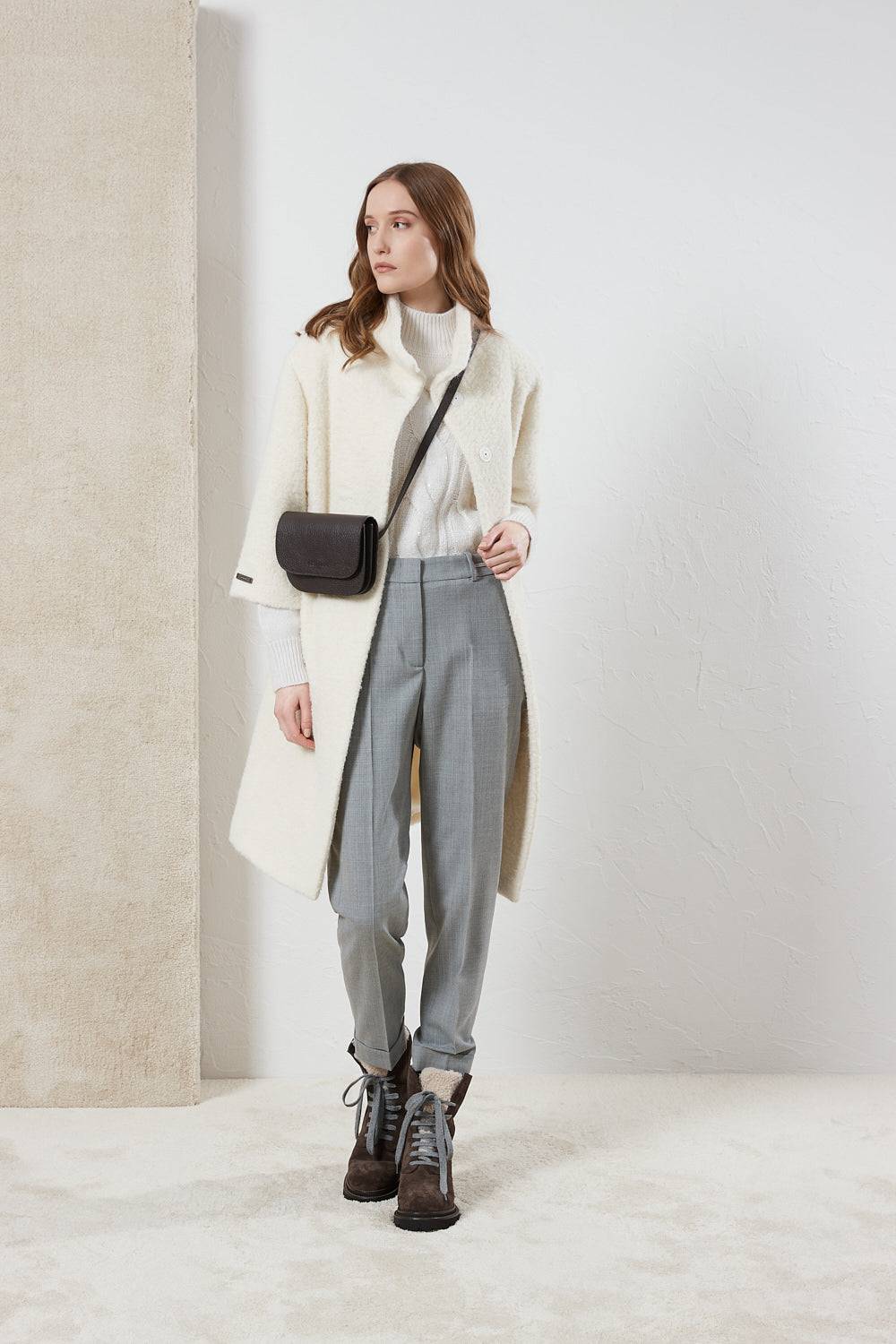 Peserico Pantalone a sigaretta in lana tecnica Fino al 55% di sconto