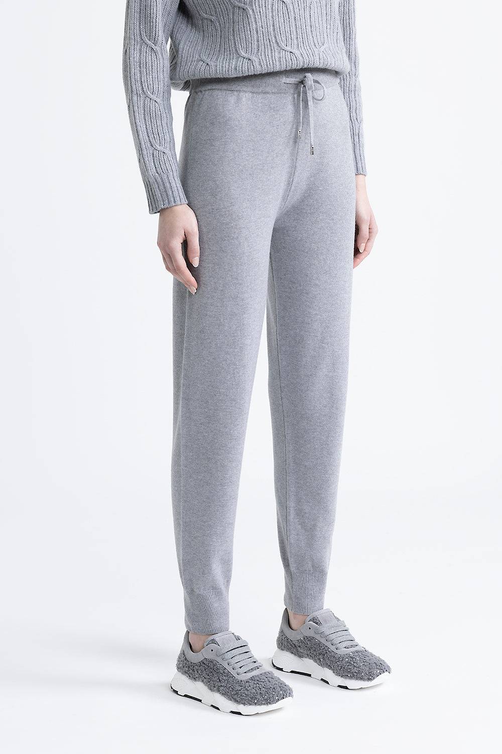 Peserico Pantalone jogger in lana, seta e cashmere Solo un giorno rimasto