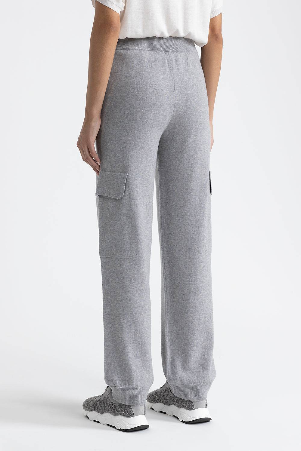 Peserico Pantalone baggy cargo in lana, seta e cashmere Super sconto