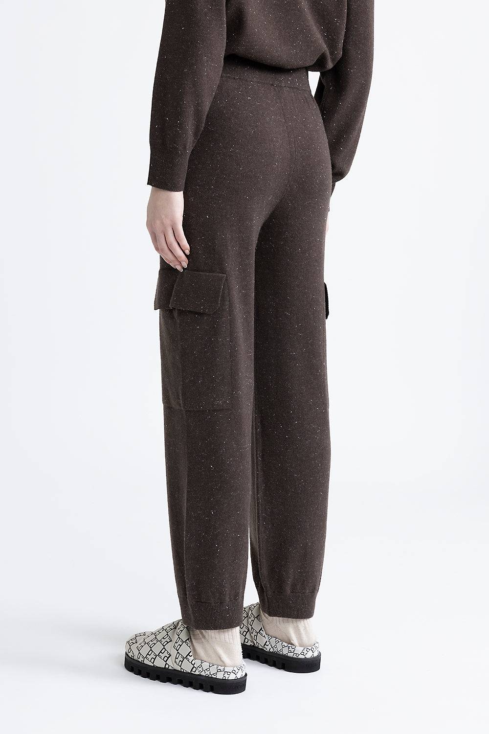 Peserico Pantalone baggy cargo in lana, seta, cashmere e lurex Enormi sconti