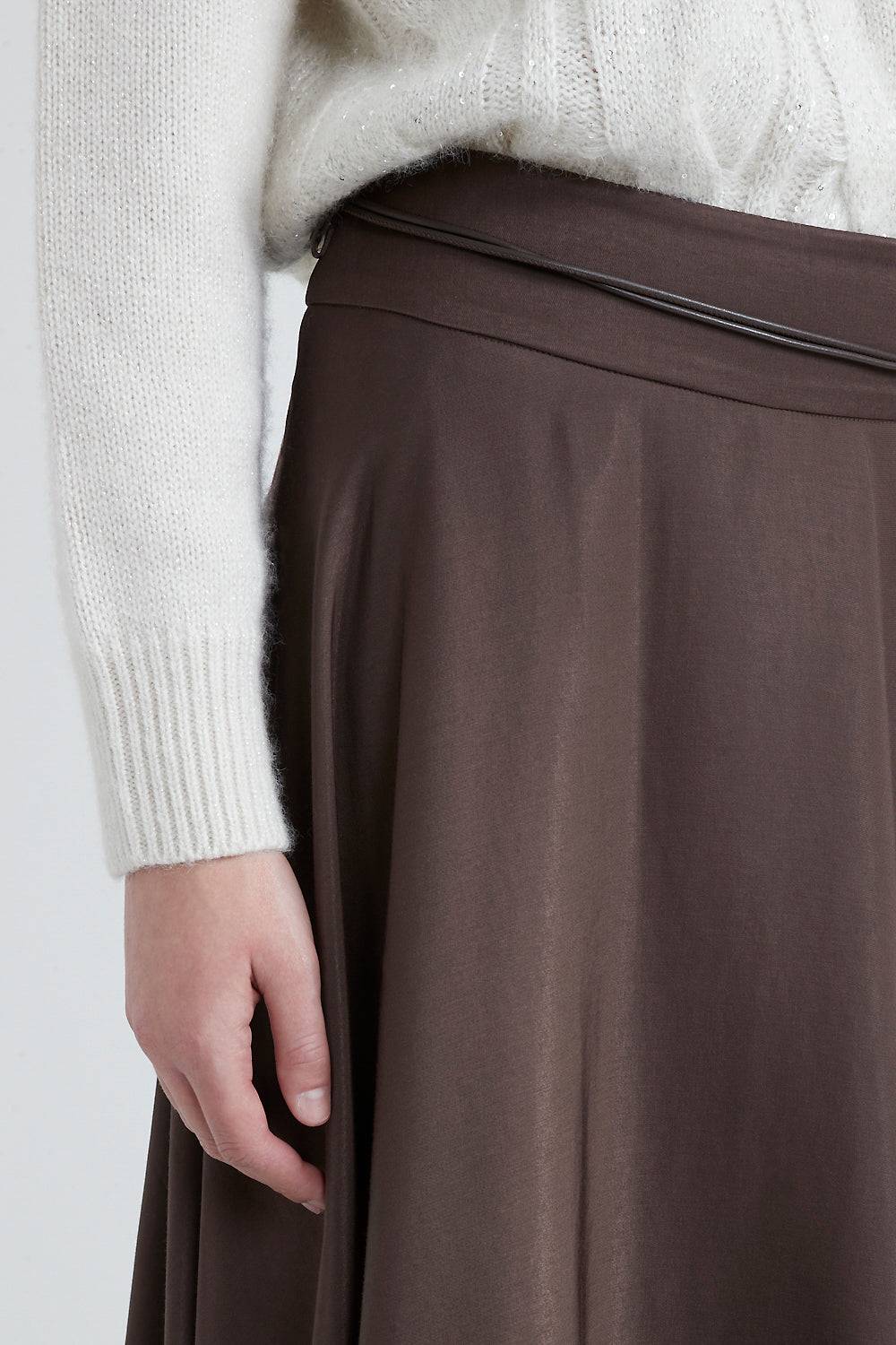 Peserico Gonna in misto viscosa soft touch con cintura Trasporto libero internazionale