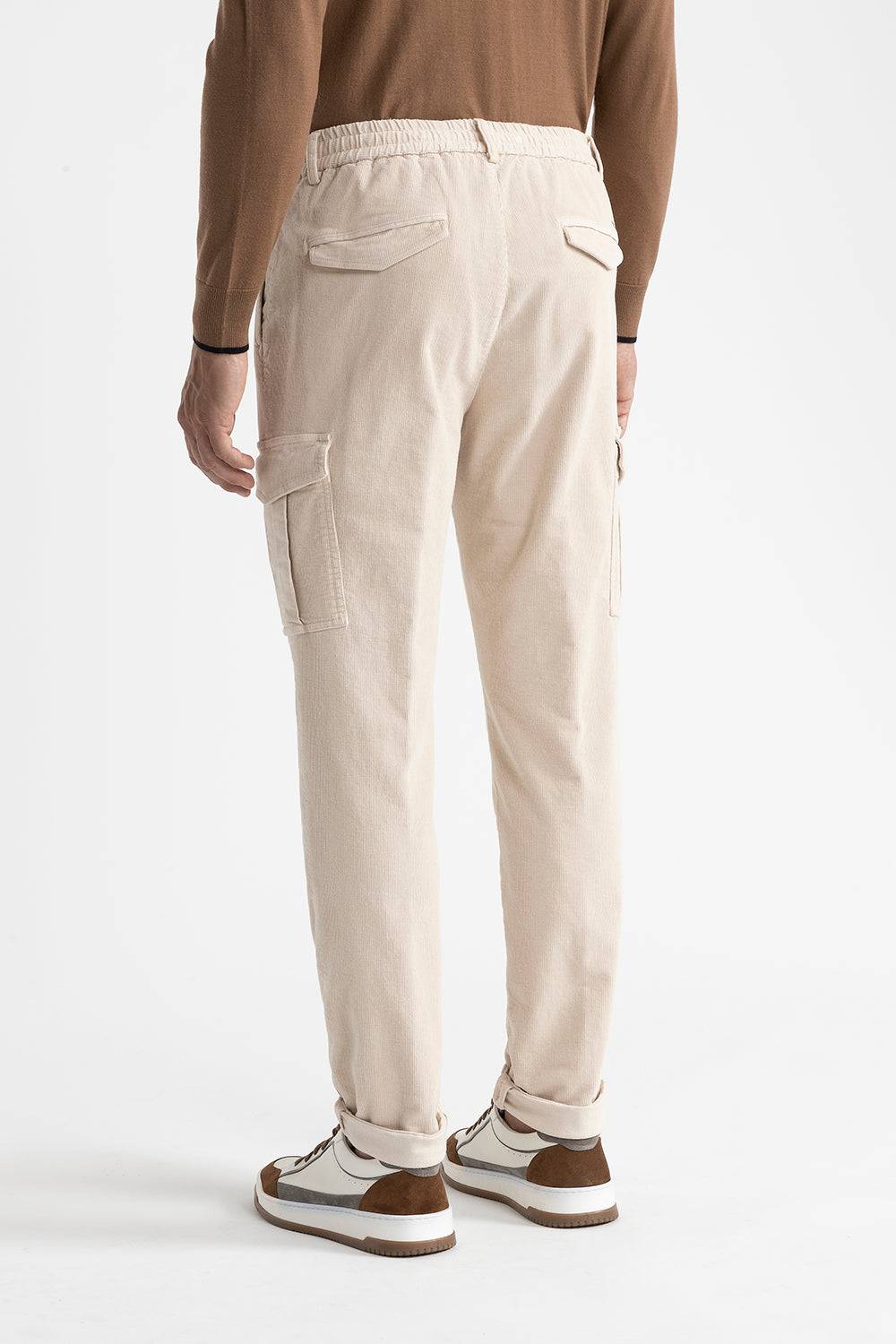 Peserico Pantalone jogger tasconato in velluto di cotone Duty-free