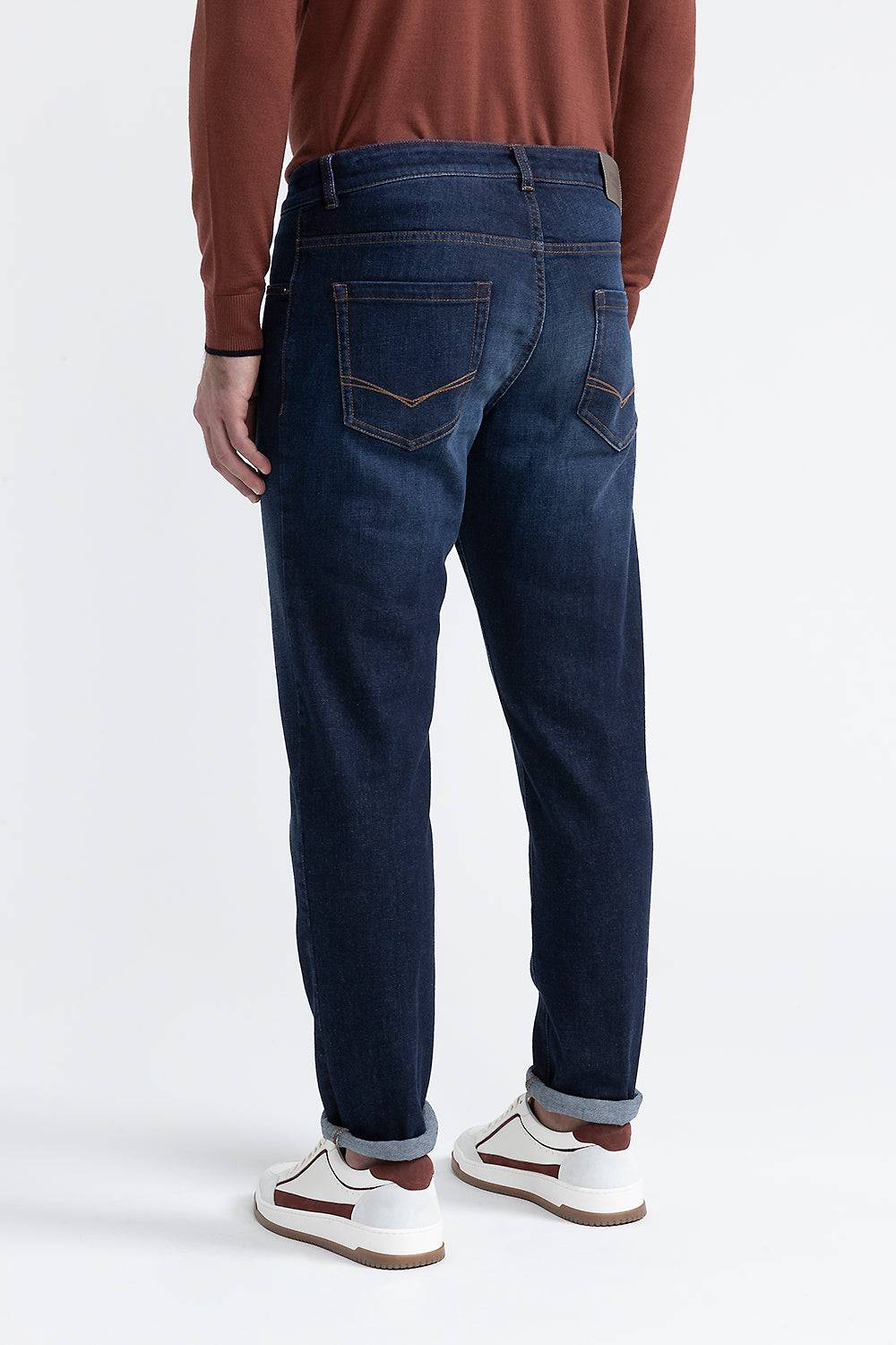 Peserico Denim in cotone stretch indaco Sconti questo mese