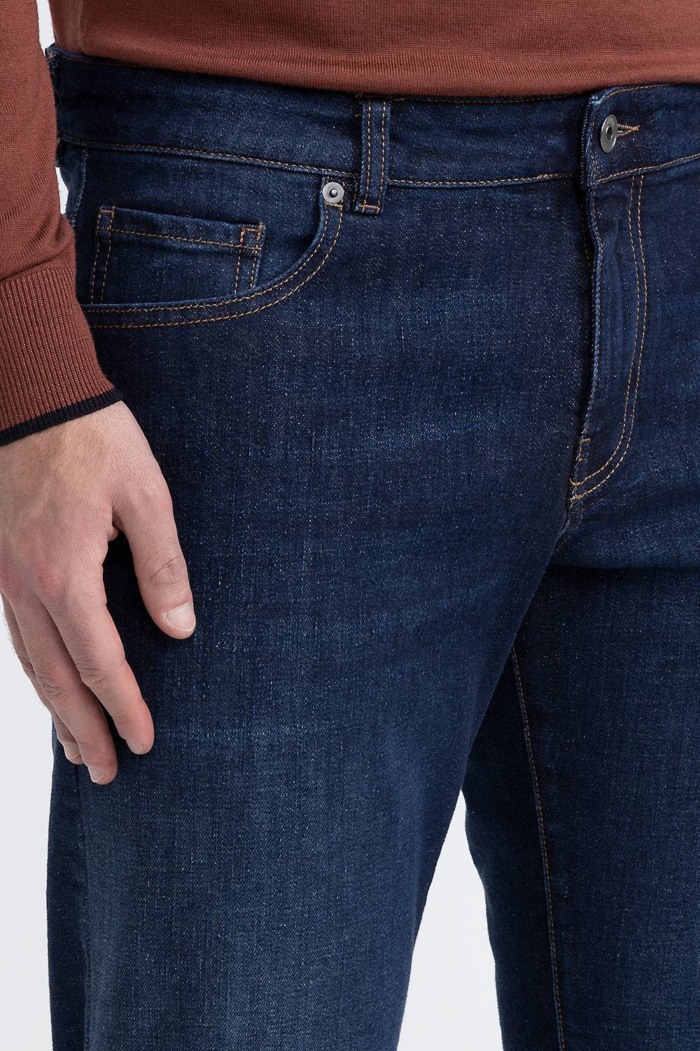 Peserico Denim in cotone stretch indaco Sconti questo mese