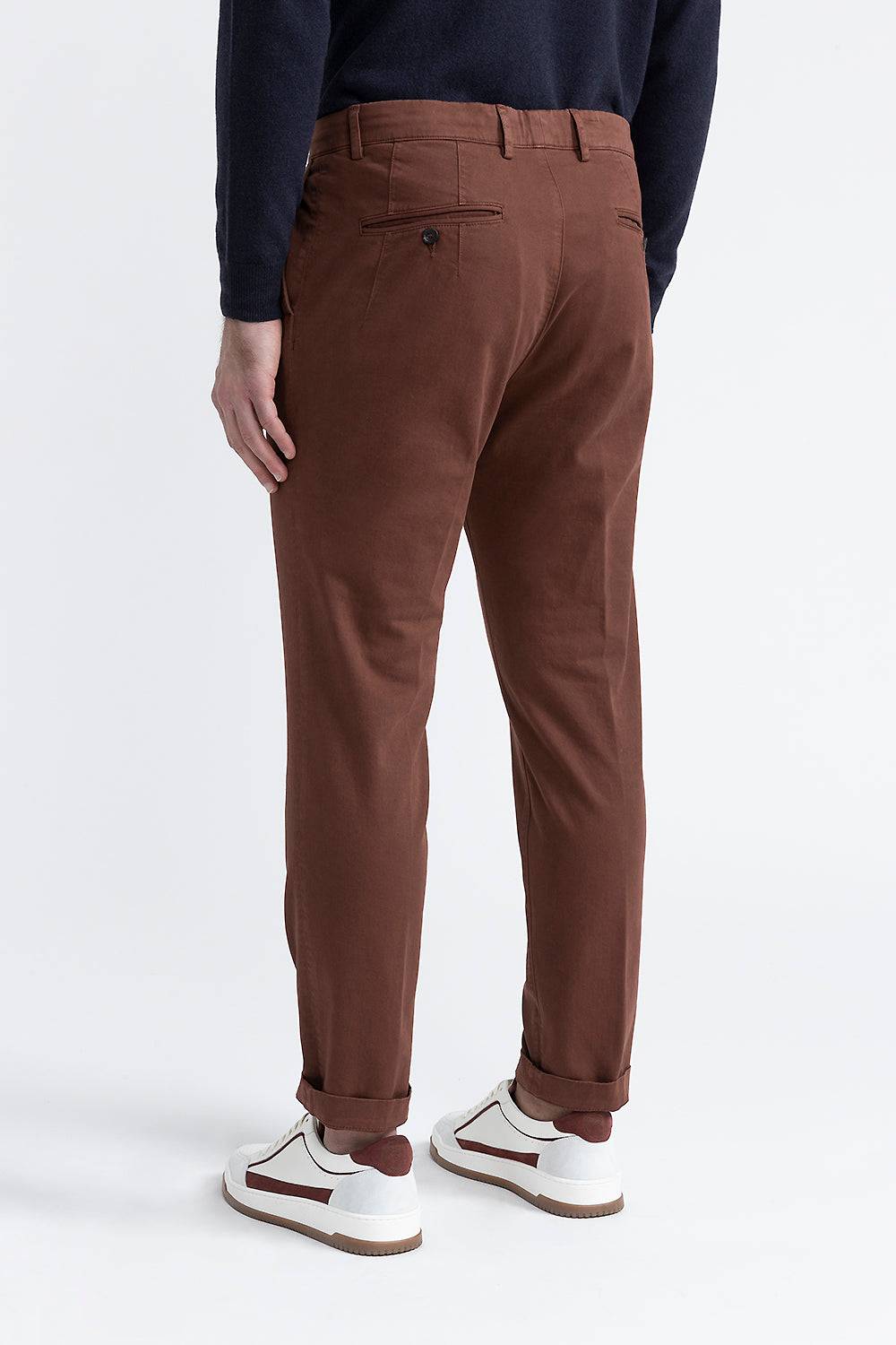 Peserico Pantalone chino in cotone stretch Nuovo