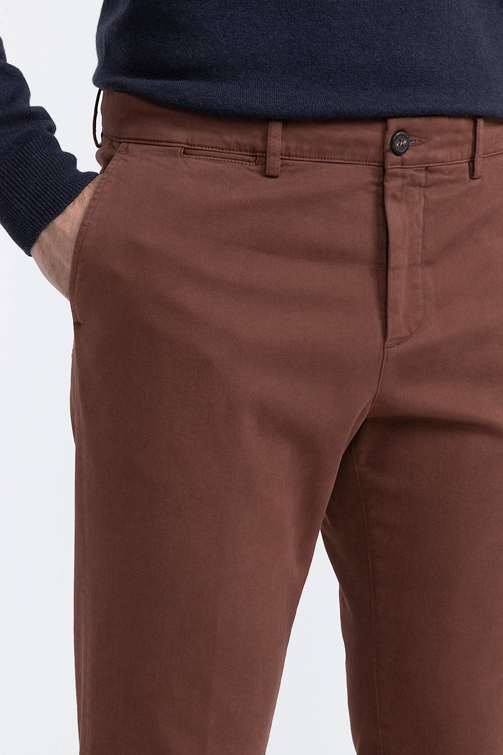 Peserico Pantalone chino in cotone stretch Nuovo