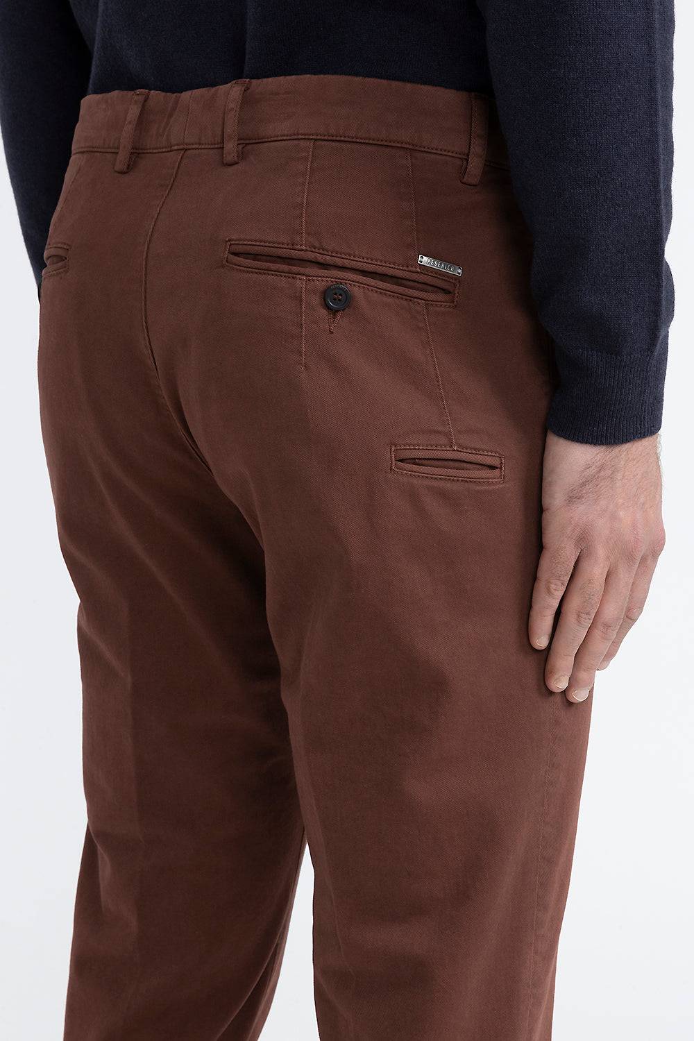 Peserico Pantalone chino in cotone stretch Nuovo