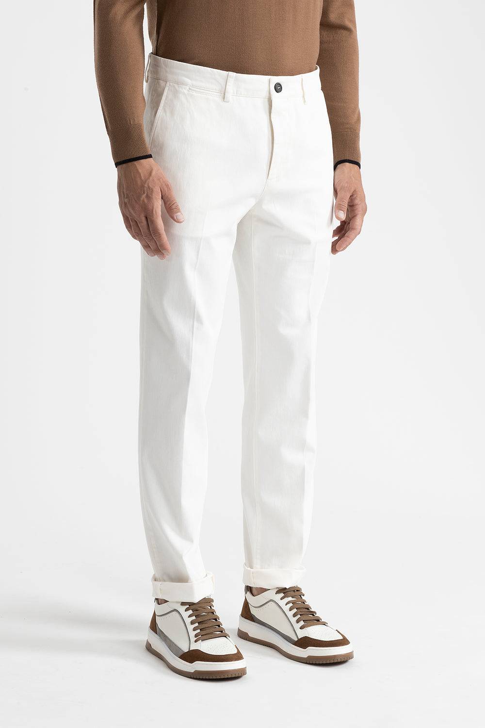 Peserico Pantalone chino in cotone stretch Qualità