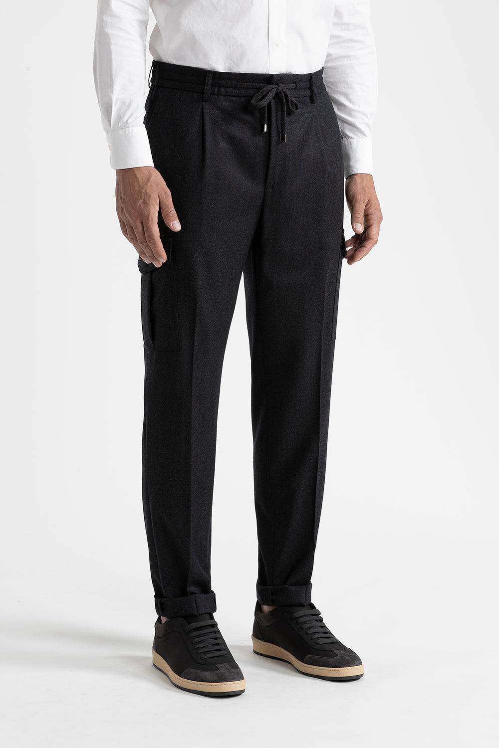 Peserico Pantalone tasconato in pura lana vergine Consegna Veloce