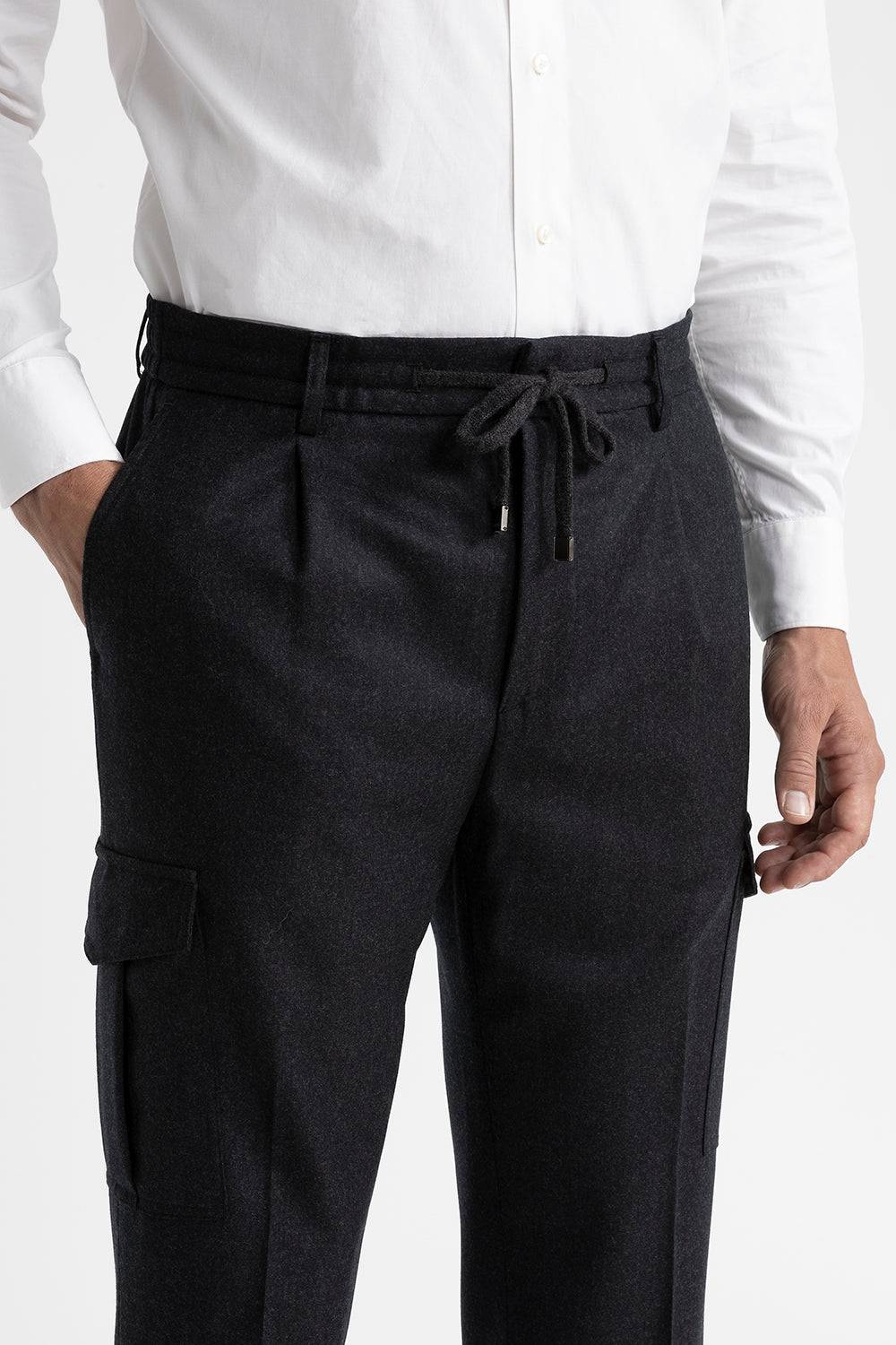 Peserico Pantalone tasconato in pura lana vergine Consegna Veloce