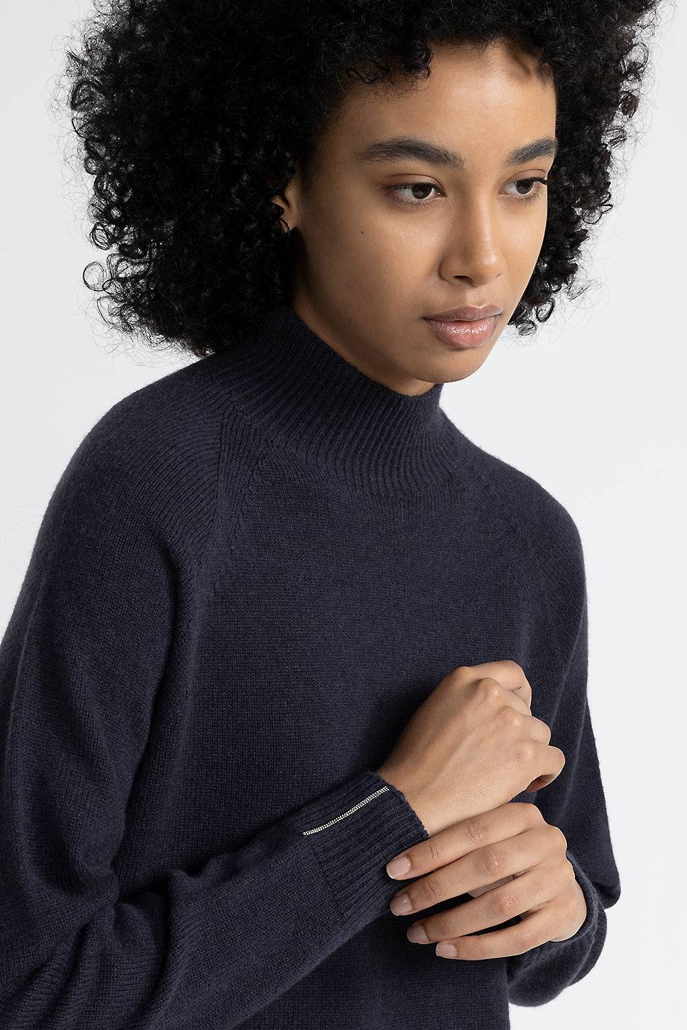 Peserico Maglia con collo a lupetto in lana, seta e cashmere Promozione Limitata