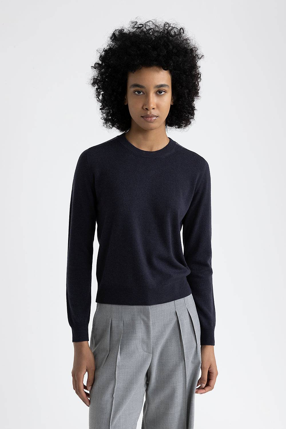 Peserico Maglia giracollo in lana, seta e cashmere
