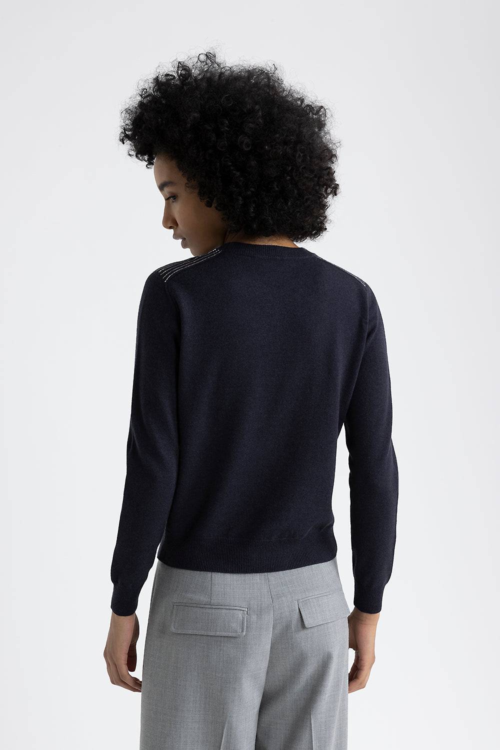 Peserico Maglia giracollo in lana, seta e cashmere Prezzo Ridotto