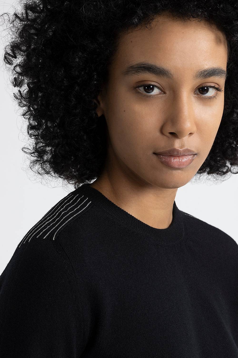 Peserico Maglia giracollo in lana, seta e cashmere Sottocosto