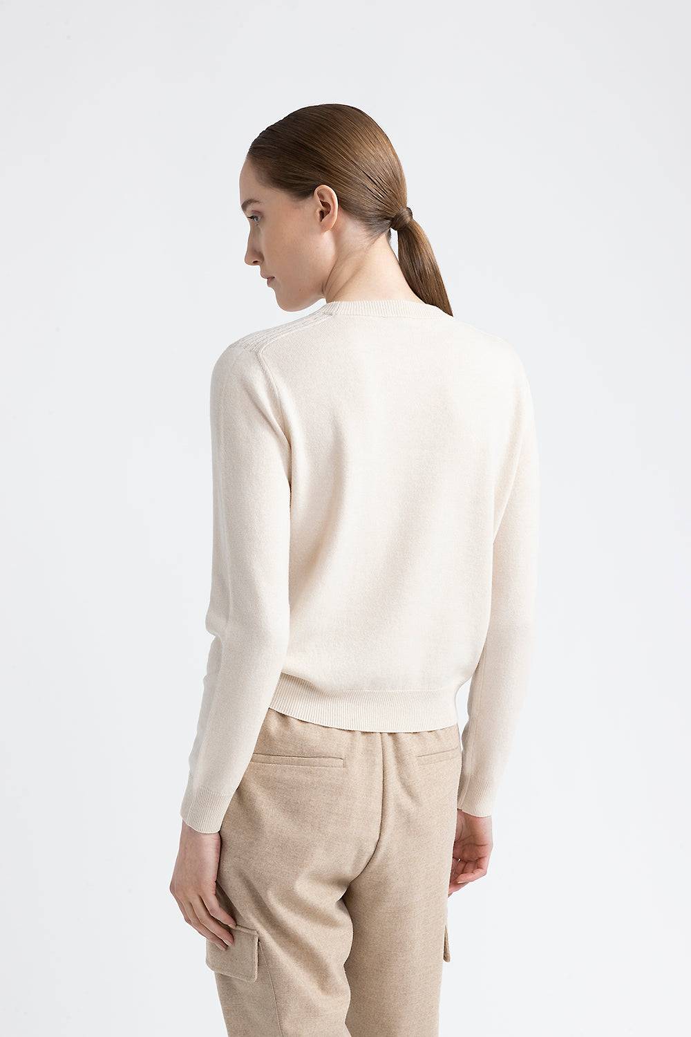 Peserico Maglia giracollo in lana, seta e cashmere Convenienza