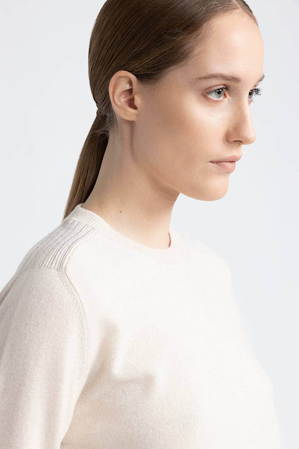Peserico Maglia giracollo in lana, seta e cashmere Convenienza