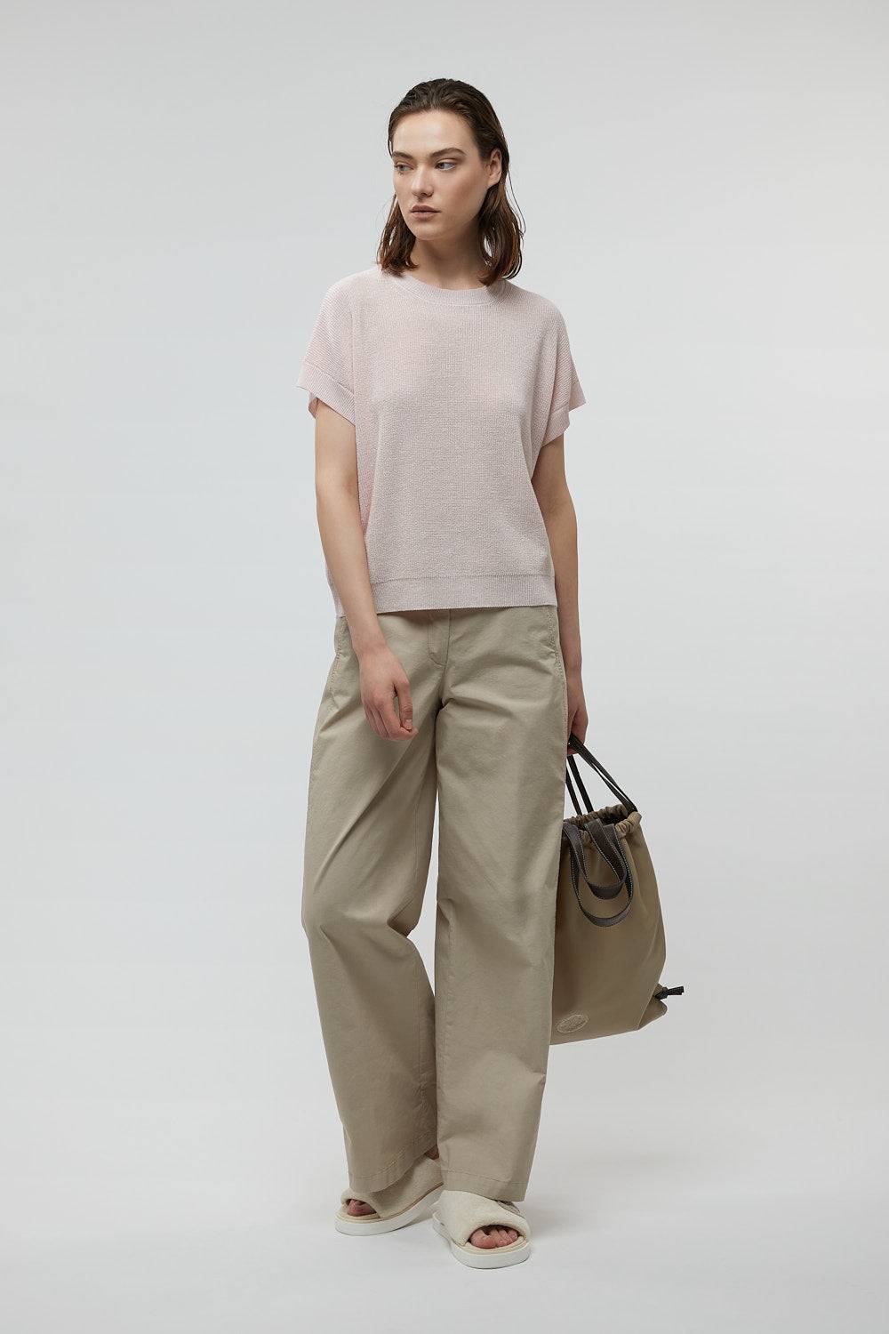 Peserico Pantalone in tela leggera di cotone e lyocell Prezzo di fabbrica