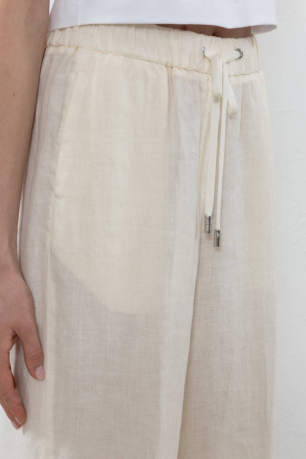 Peserico Pantalone in tela di puro lino Offerta speciale