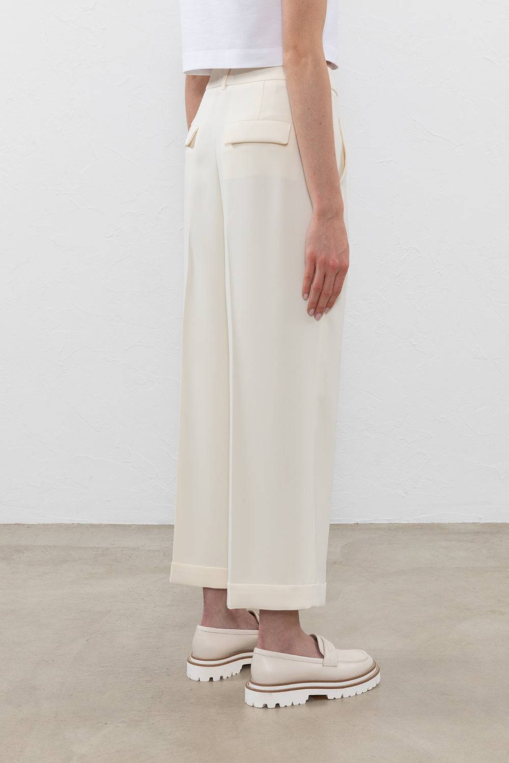 Peserico Pantalone in cady crepe tecnico Flash Sale
