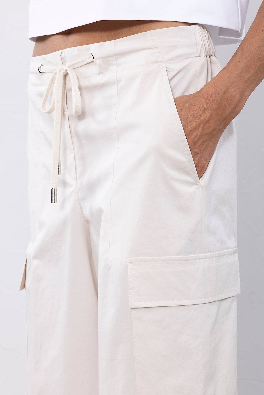 Peserico Pantalone in raso leggero di cotone Fornitura limitata