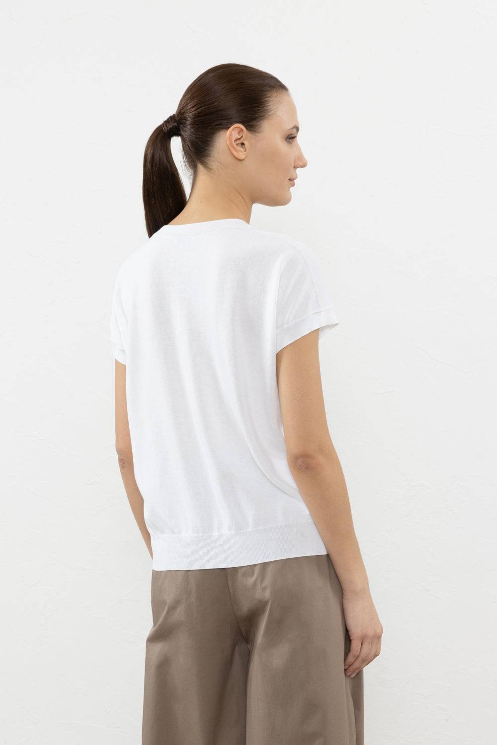 Peserico Maglia in filato puro cotone Offerta natalizia