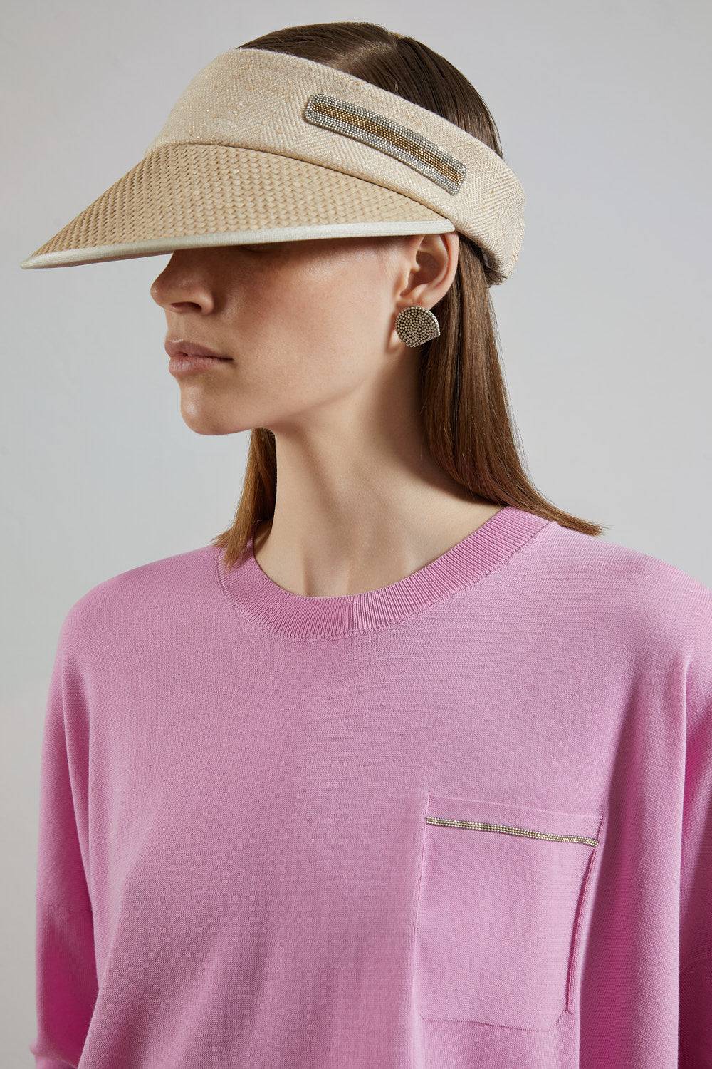 Peserico Maglia in filato di puro cotone crepe Offerta Pasqua