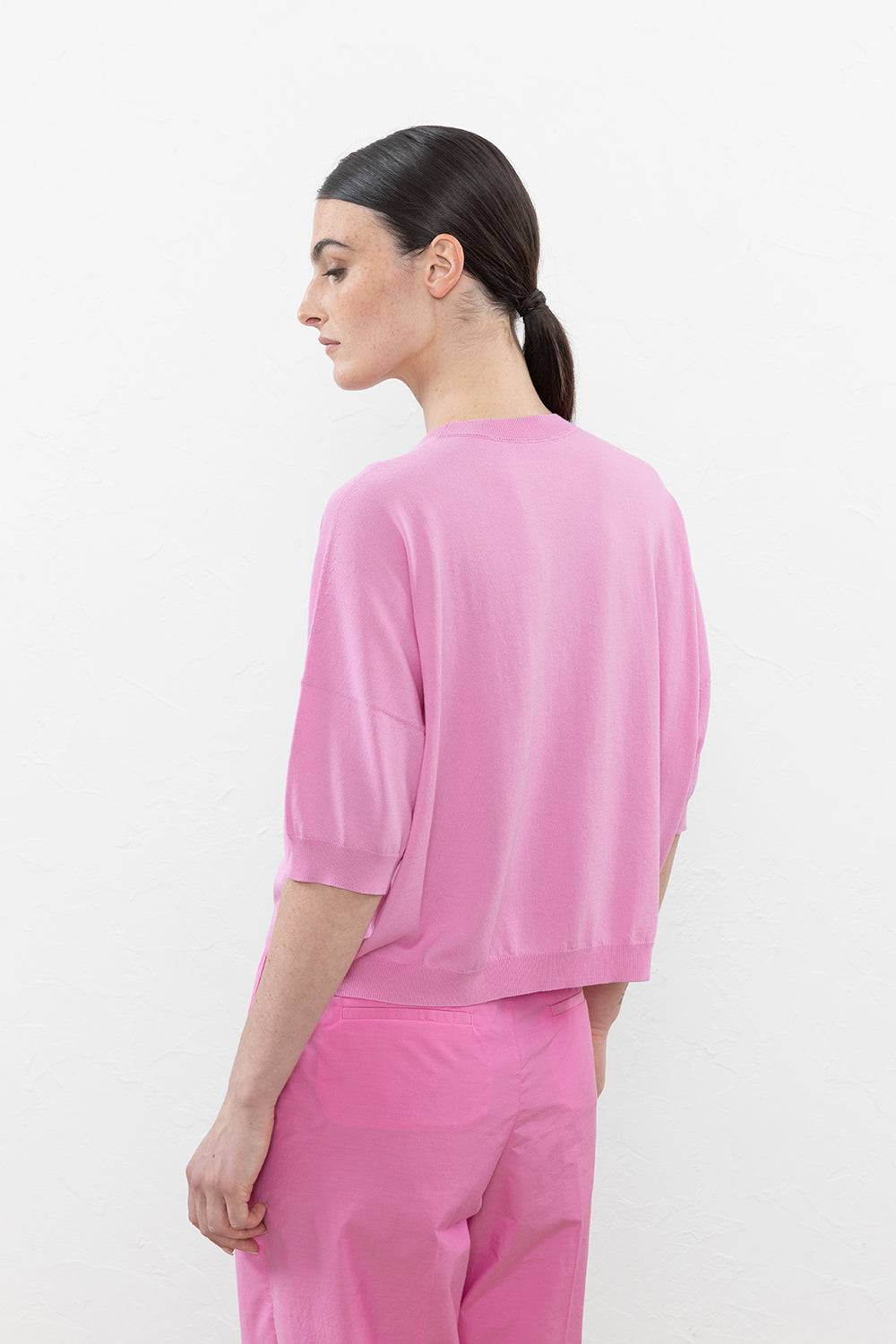 Peserico Maglia in filato di puro cotone crepe Offerta Pasqua
