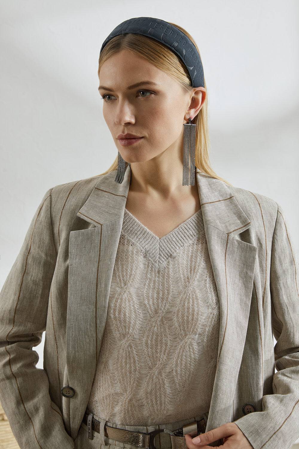 Peserico Maglia a trecce in alpaca suri misto lana vergine Latest fashion