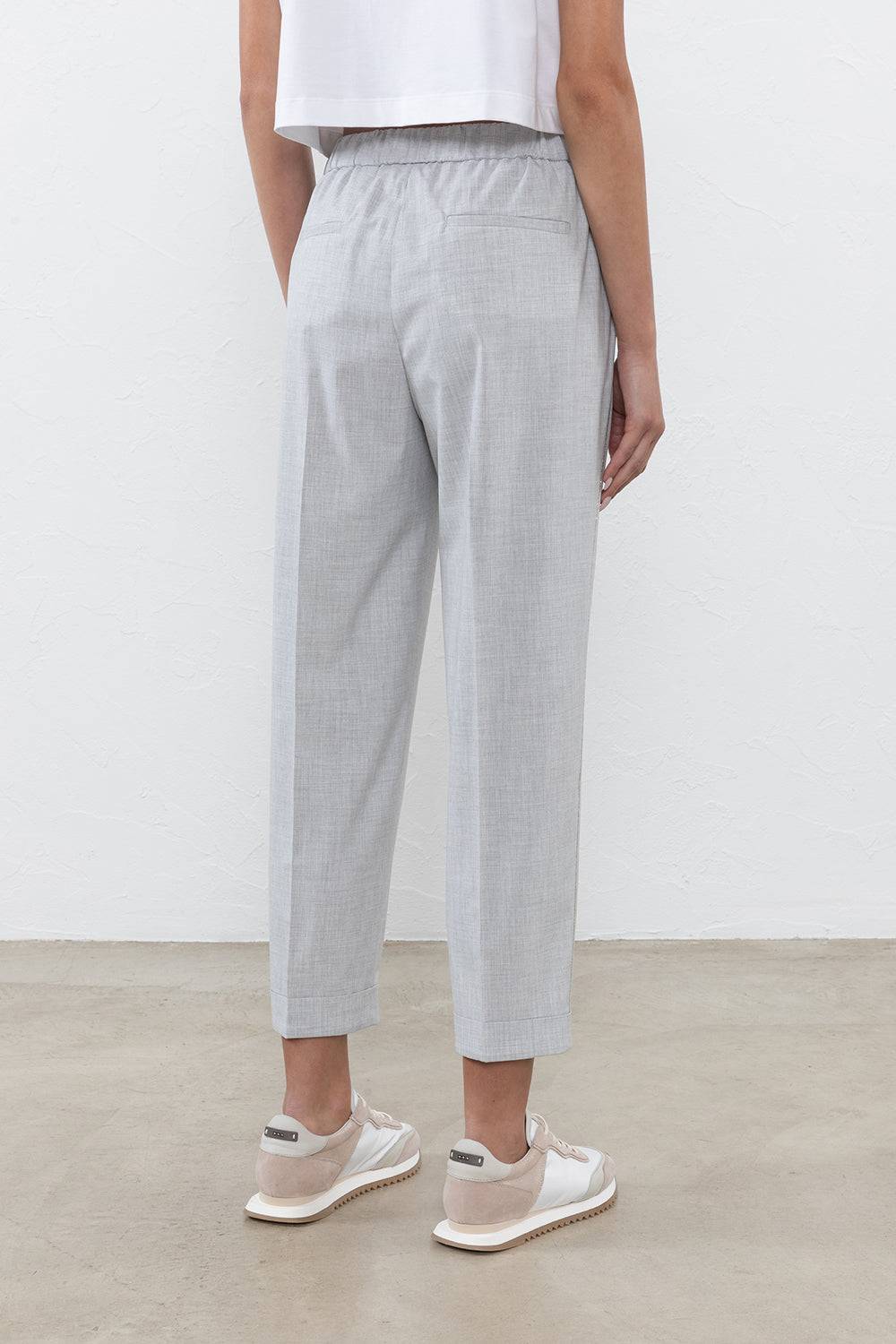 Peserico Pantalone in tela tecnica di viscosa stretch Grandi sconti