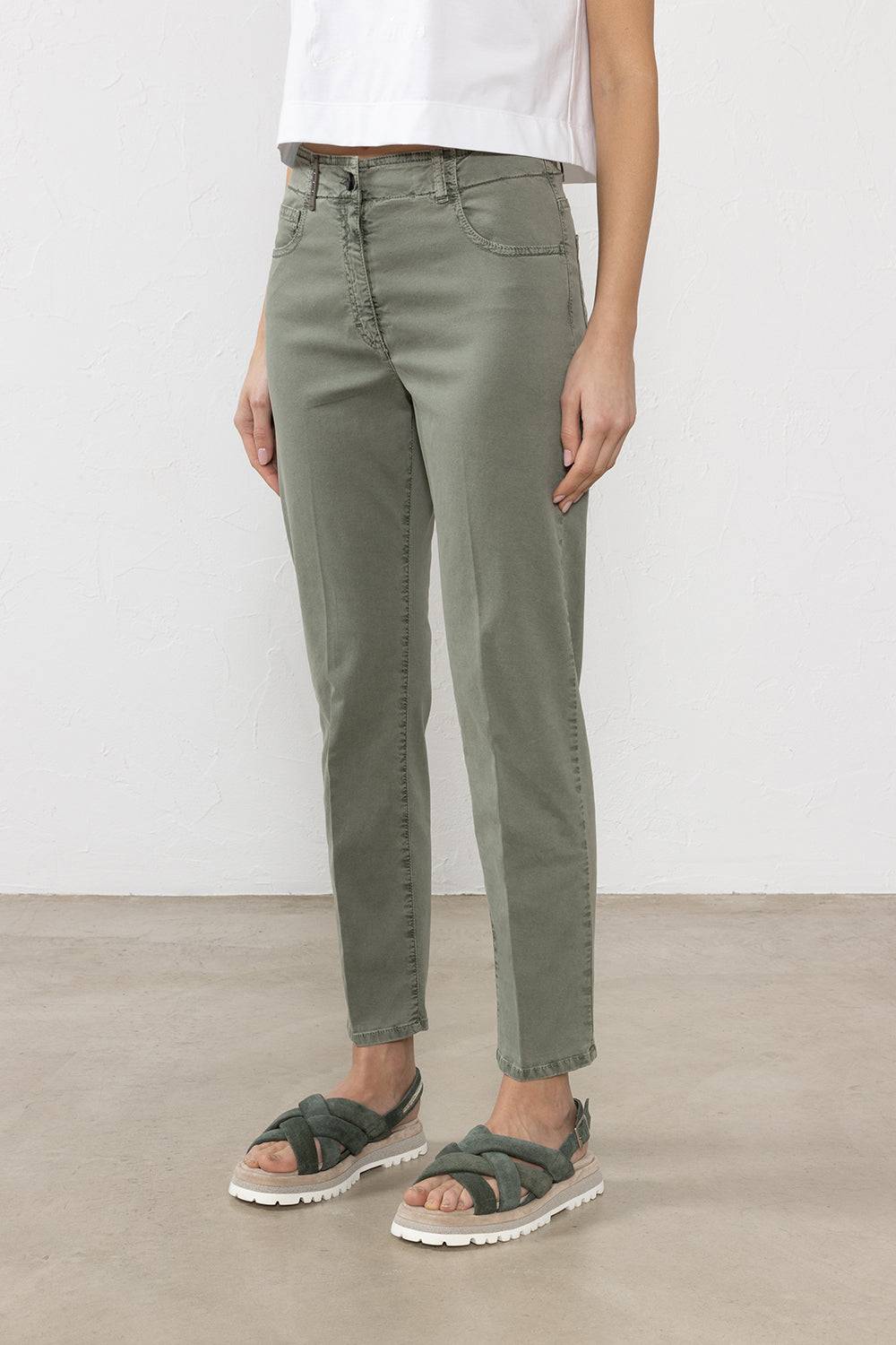 Peserico Pantalone in gabardina di cotone stretch Bestseller