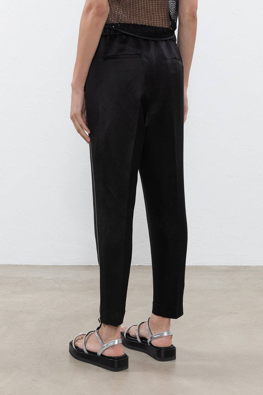 Peserico Pantalone in drill di lino viscosa Offerte speciali
