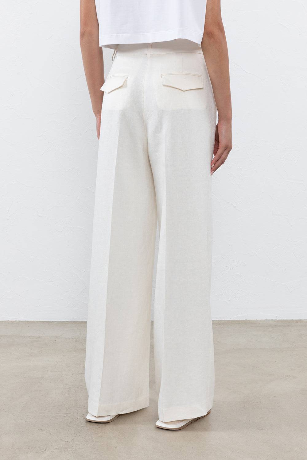 Peserico Pantalone in lino viscosa stretch Prezzo basso