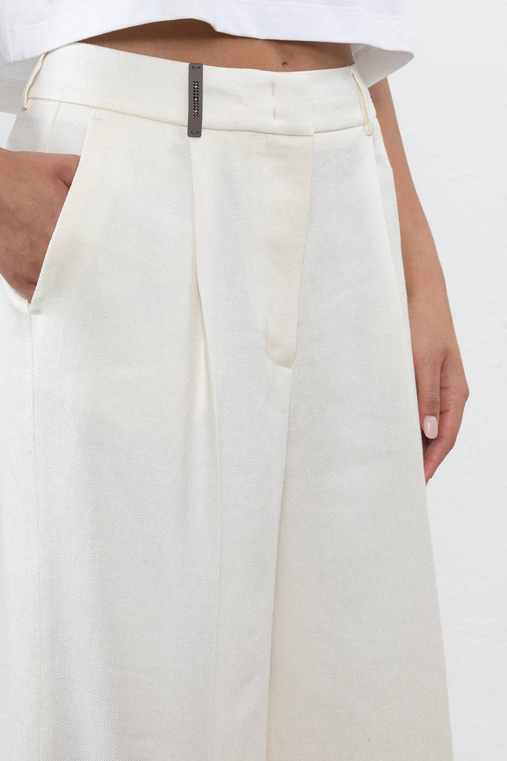 Peserico Pantalone in lino viscosa stretch Prezzo basso