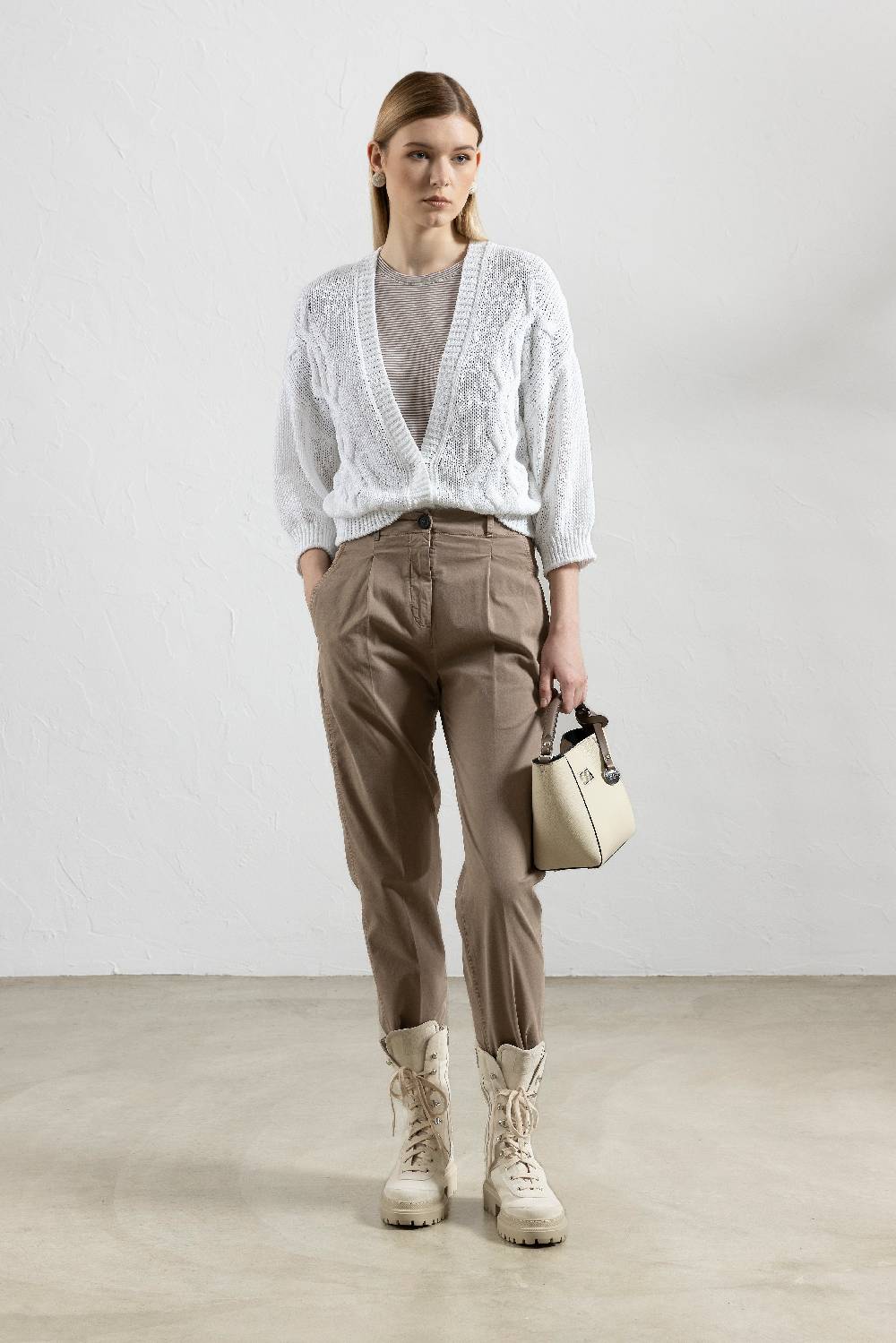 Peserico Pantalone in gabardina di cotone stretch Super Saving Price
