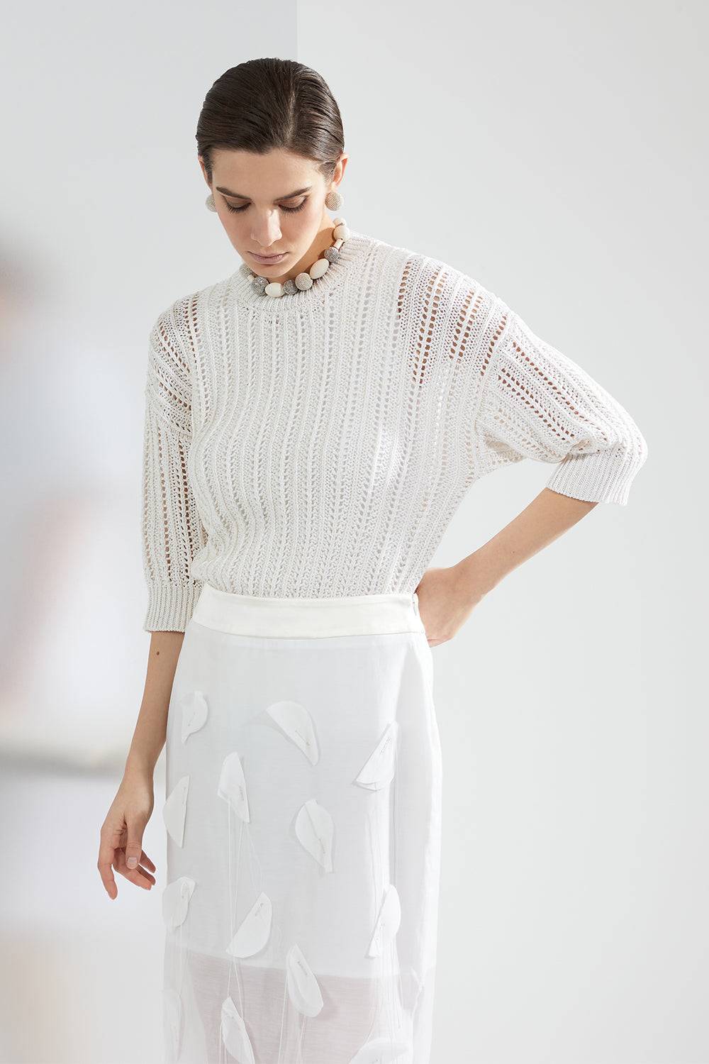Peserico Top in microcostina jersey stretch Officina
