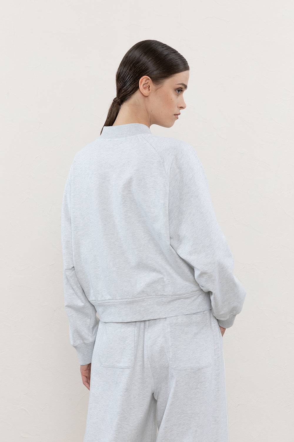 Peserico Felpa in cotone mélange e dettagli tricot Black Friday Prezzi
